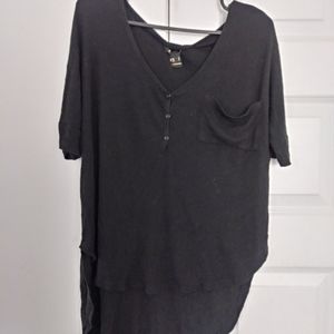 Oversized button up tshirt